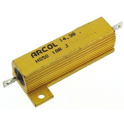 HS 50W 18R J HEATSINK RESISTOR 5% 